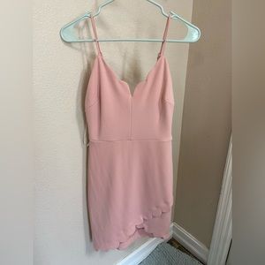 B Darlin pink mini bodycon dress
